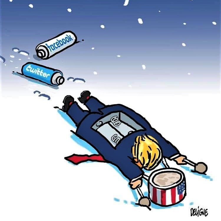 Cartoon: The little drummer boy, with his Energizer batteries taken out!