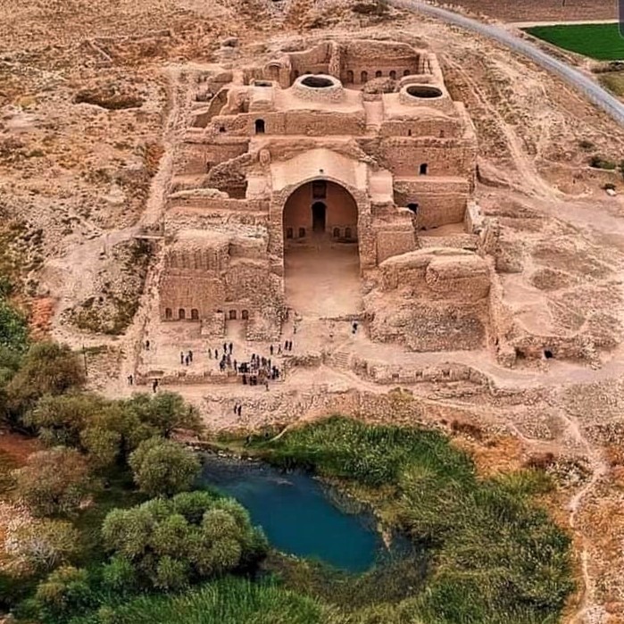 Ardeshir Papakan Palace: Located in the old town of Firuzabad, Iran, the palace of King Ardashir I