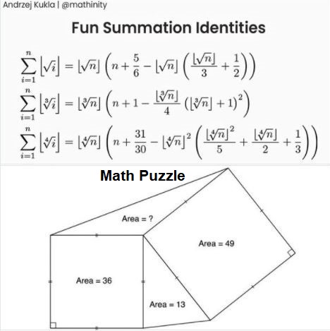 Fun summation identities and a geometric puzzle
