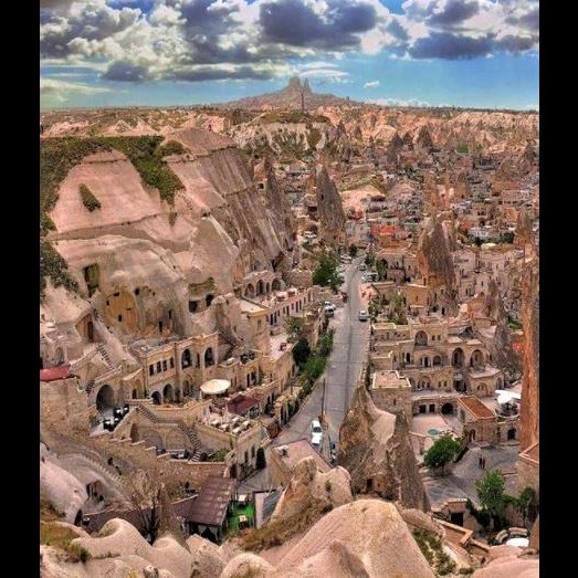 Turkey's history: The cave residences of Cappadocia, some of which have been turned into a cave hotel