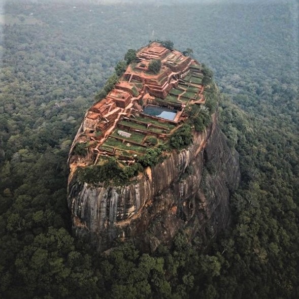 A historical monument in Sri Lanka: The Sigiriya fortress complex