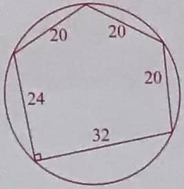 Math puzzle involving a pentagon with known side lengths
