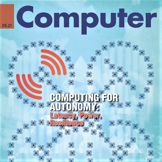 Cover image of IEEE Computer magazine's May 2021 issue (computing for autonomy)