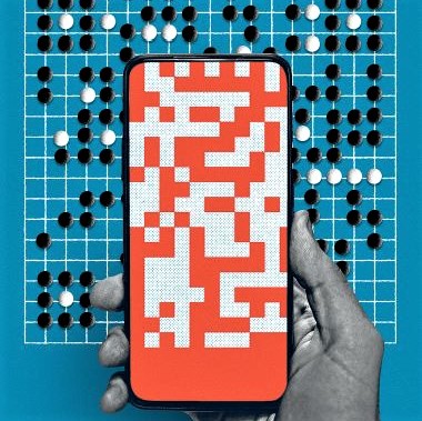 Inspirations for the QR code (image from IEEE Spectrum magazine, June 2021 issue)