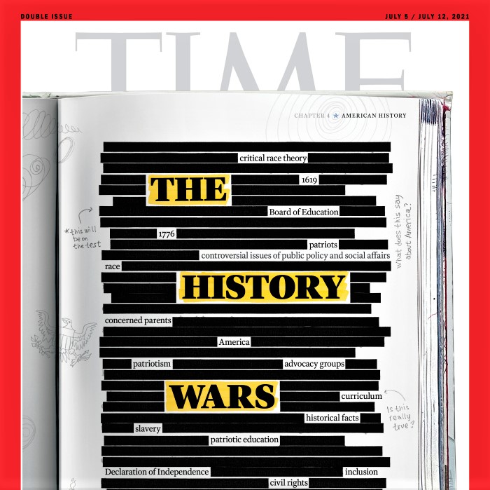 Time magazine cover: The wars over teaching US history