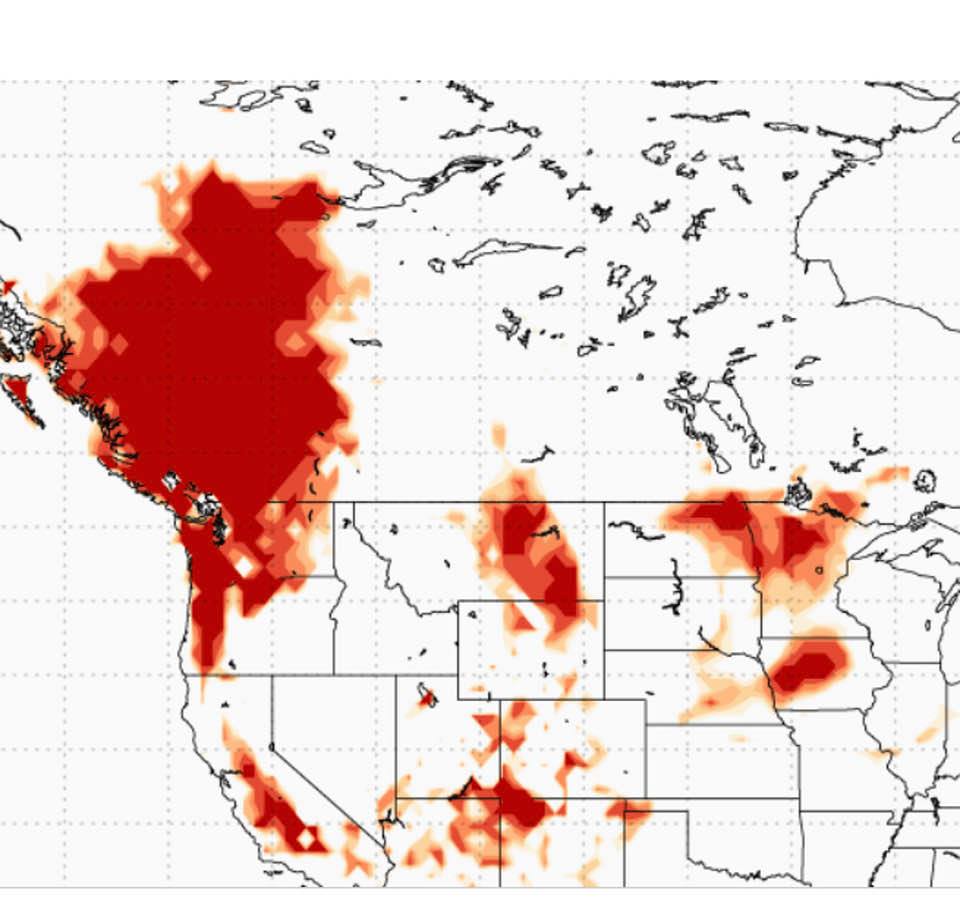 Heat wave: Temperatures in the US northwest and western Canada go as high as 116 F (map)