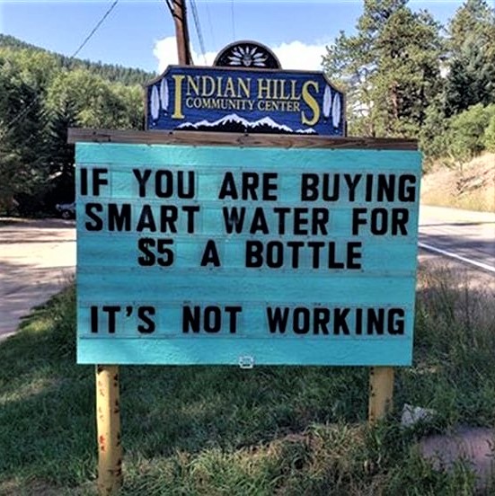 Meme of the day: If you are buying smart water for $5 a bottle, it's not working!
