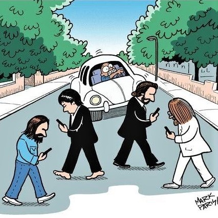 Cartoon: The Beatles' 'Abby Road' will be re-released as 'Appy Road'