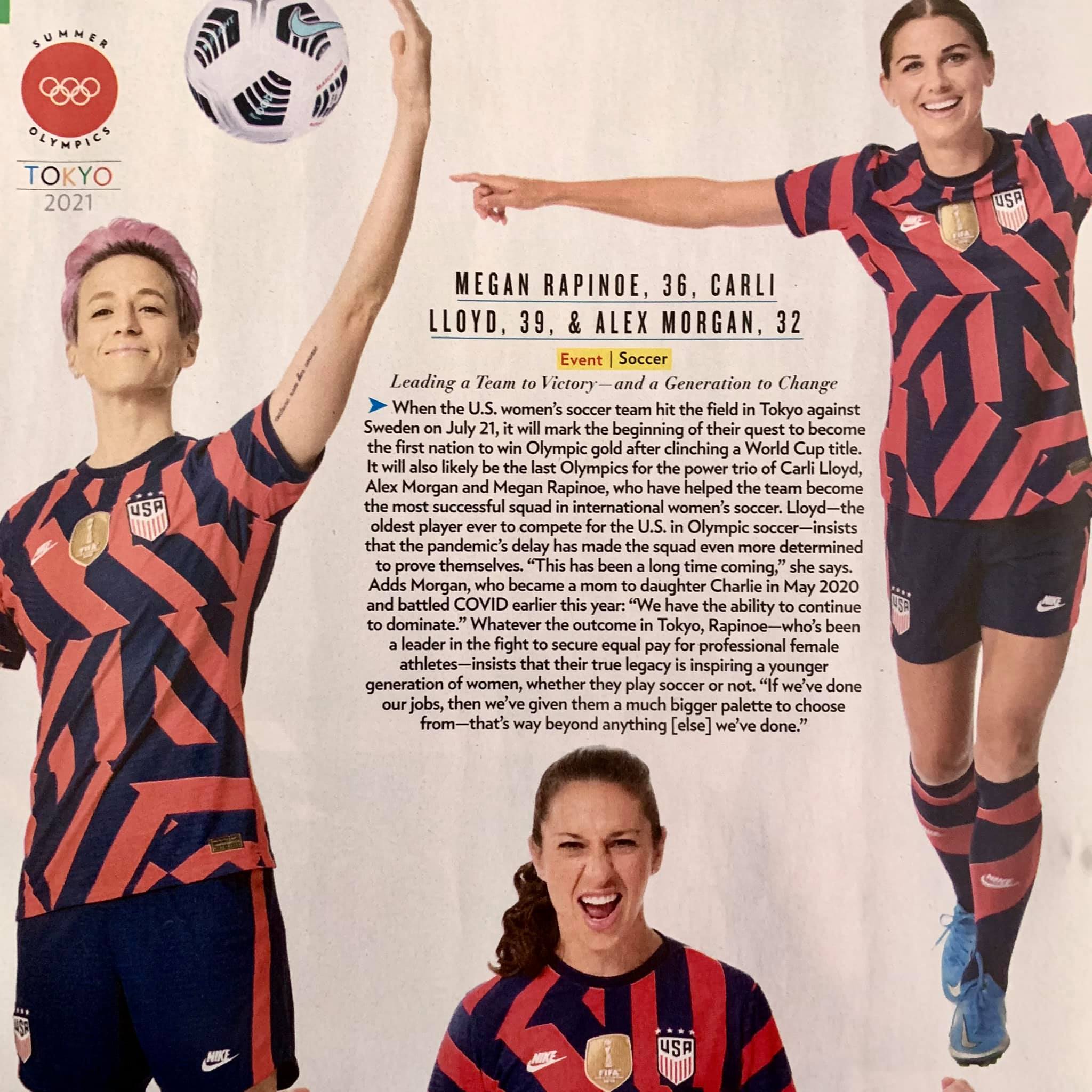 The 'big three' of US women's soccer team will try to add an Olympic gold medal to their team's World Cup honors