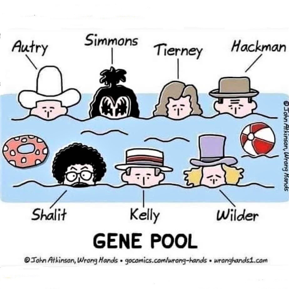 Cartoon: Gene pool (Autry, Simmons, etc.)