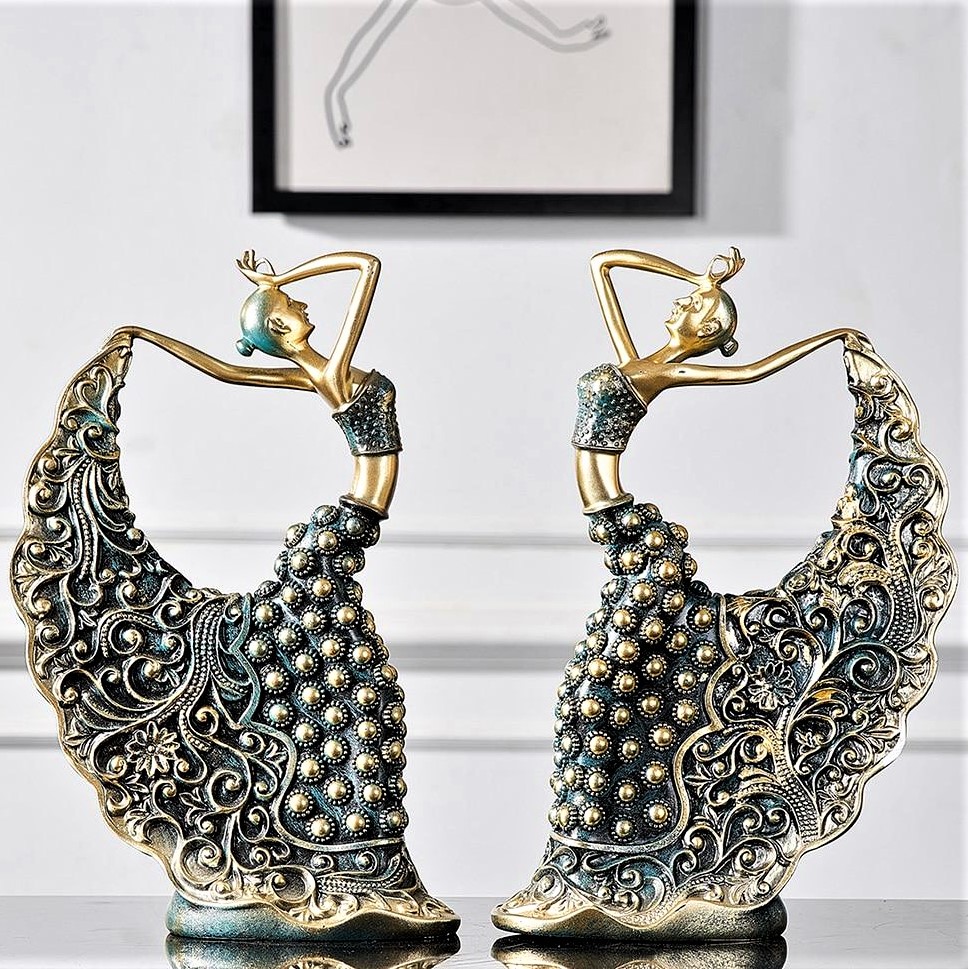 Peacock dancers: Decorative set, offered for sale by Lezze Design