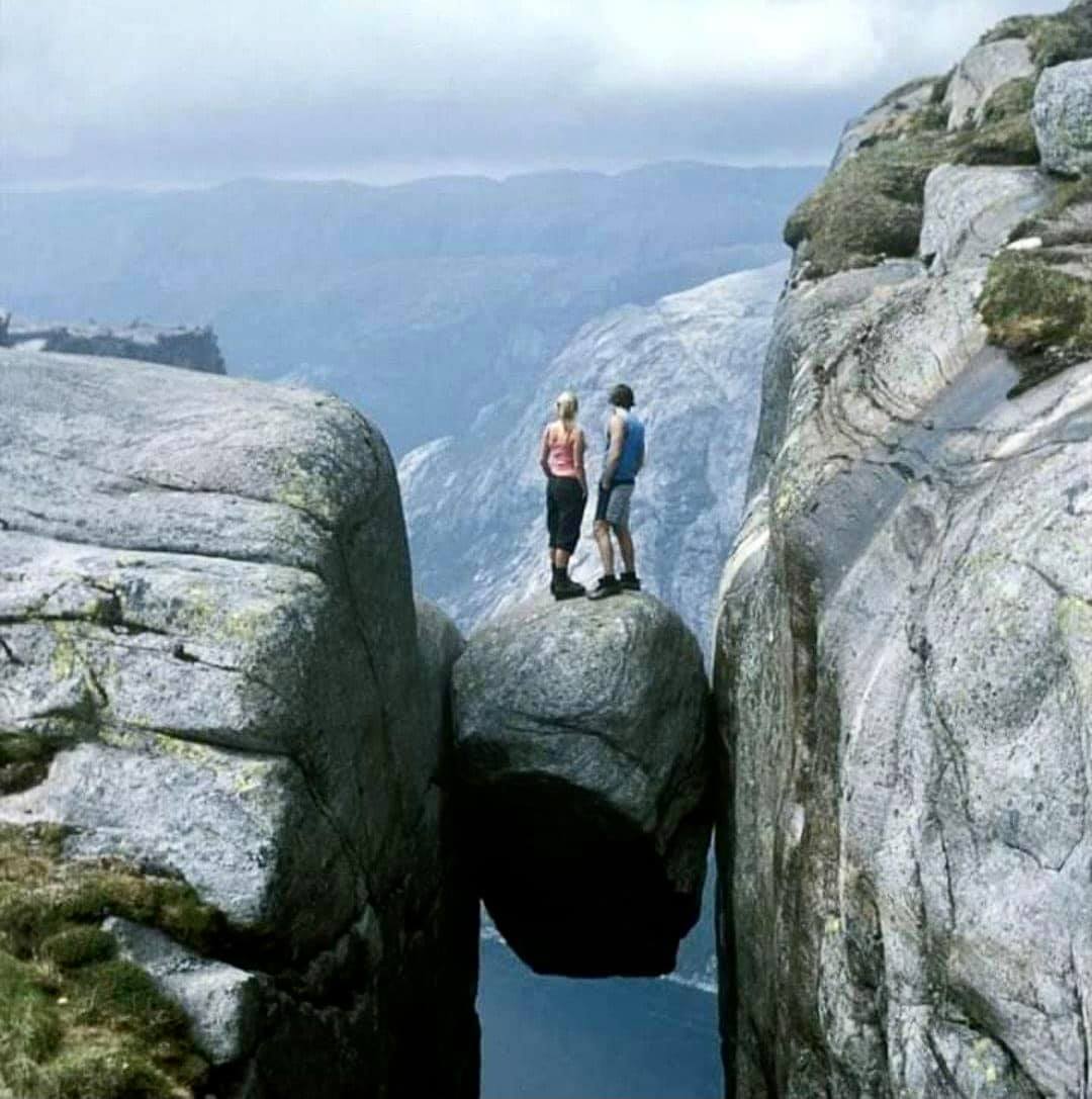 I would not stand on that rock: Would you?