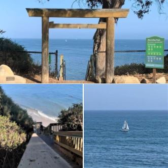 This afternoon at Santa Barbara's Shoreline Park: A bluff-top area with a wonderful walking path and beautiful views of the ocean