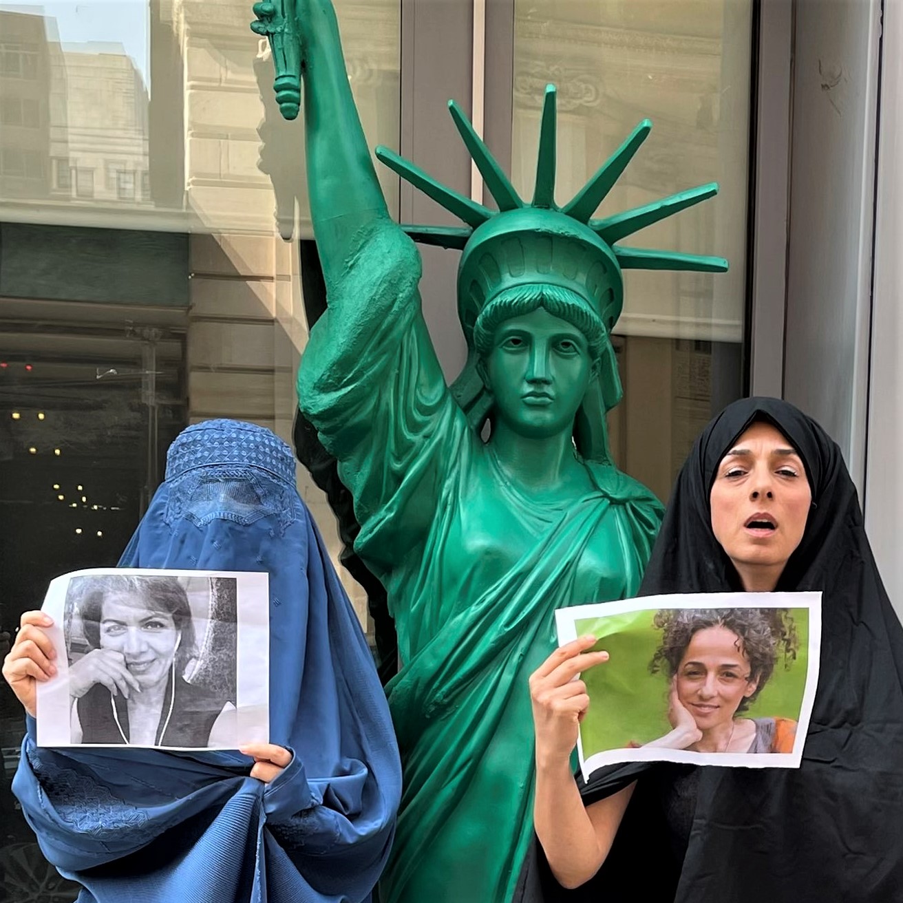 Statues of illiberty: Real Iranian and Afghan women, versus how their governments want them to look