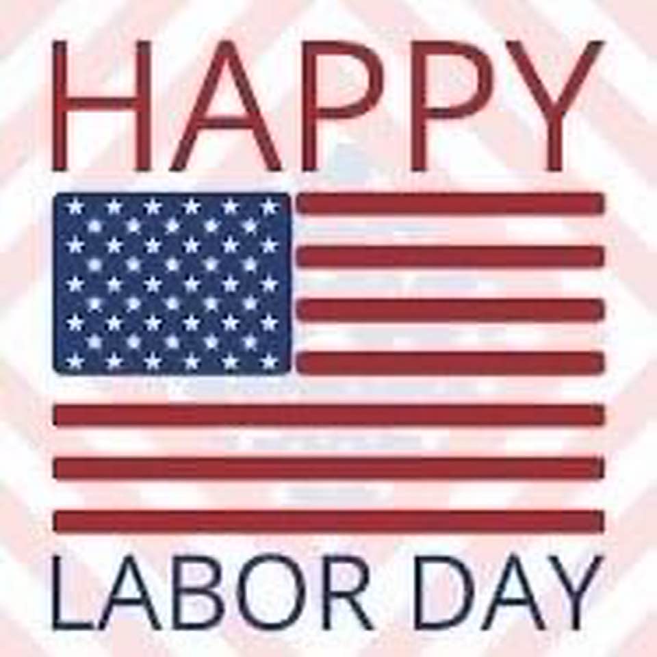 Happy US Labor Day: US flag