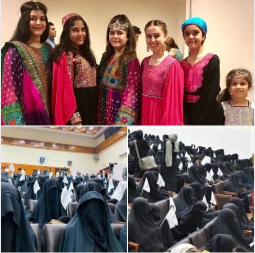 Women of Afghanistan post photos on social media with colorful Afghan dresses to fight the Taliban's hijab mandate
