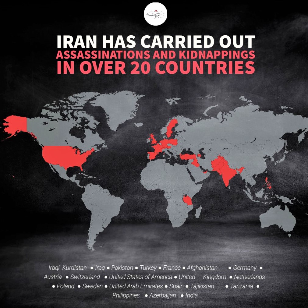 Iran has carried out assassinations and kidnappings in over 20 countries: Map