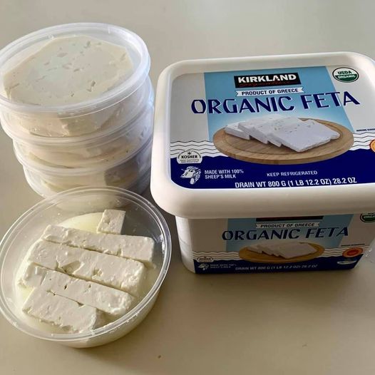 For feta-cheese lovers in the US: Costco now offers Kirkland-brand organic Greek feta in 800-gram packages