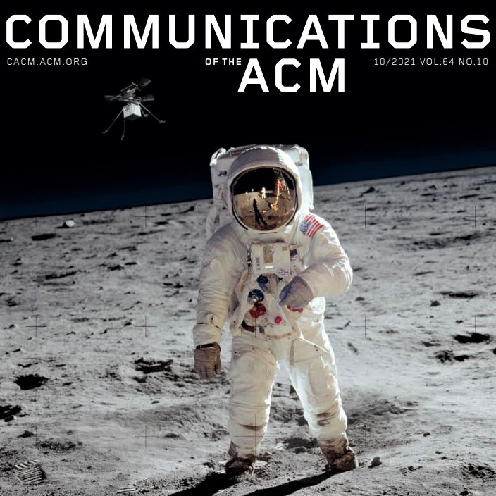 Cover image of the Octover 2021 issue of 'Communications of the ACM'