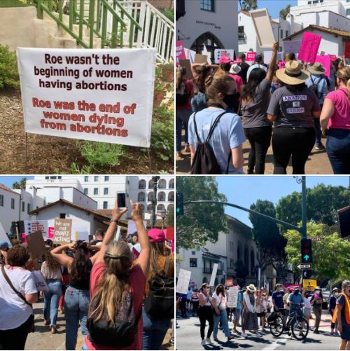 Today at Women's March Santa Barbara, rallying to safeguard reproductive rights: Set 2 of photos