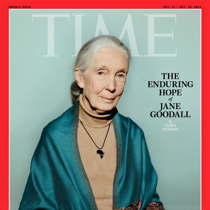 Jane Goodall graces the cover of Time magazine again