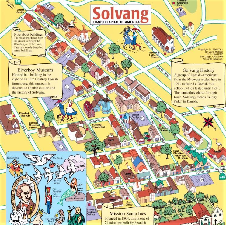 Map of Solvang
