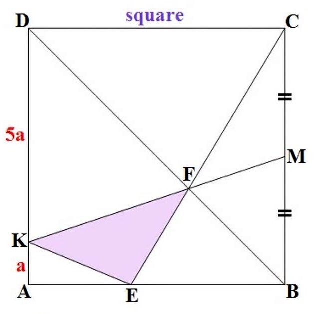 Math puzzle: What fraction of the square's area is shaded?