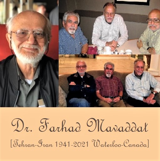 Dr. Farhad Mavaddat, former Professor of Arya-Mahr/Sharif U. Technology and U. Waterloo, passes away at 80