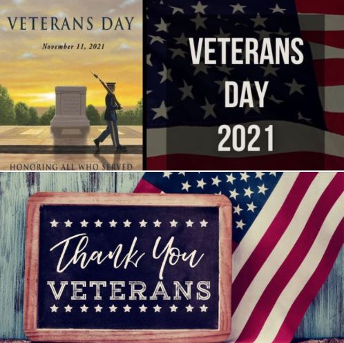 Happy Veterans' Day: On this day, we honor the service and sacrifice of those who defend our country and our freedoms during war and peace