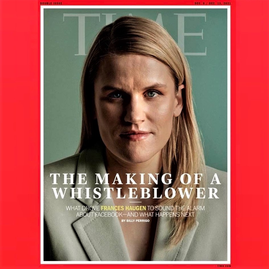 Cover image of Time magazine, issue of December 6-13, 2021