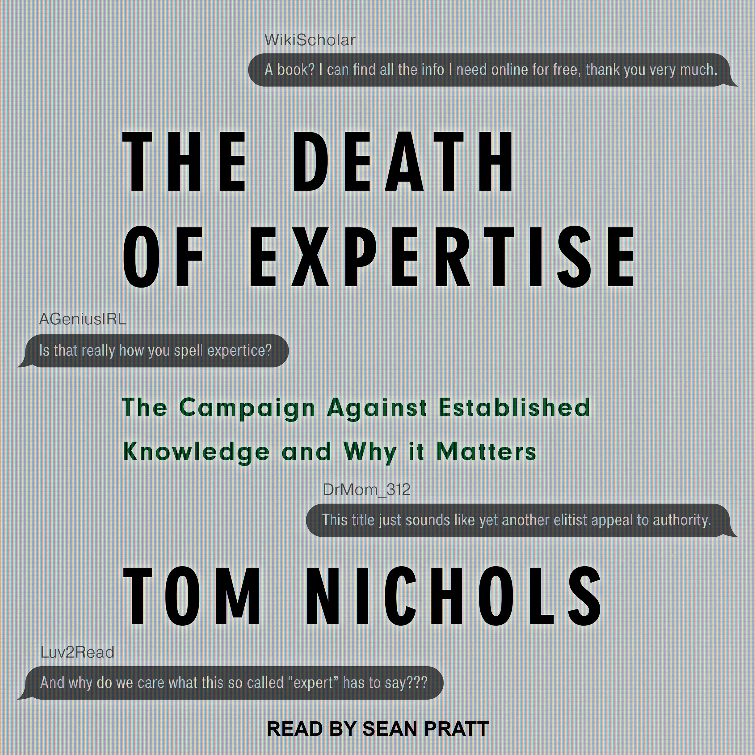Cover image of Tom Nichols's 'The Death of Expertise'