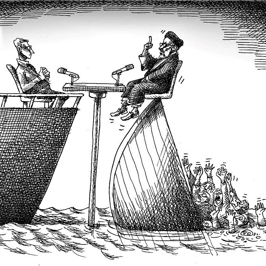 Cartoon by Mana Neyestani: Iran's tough position in nuclear talks!