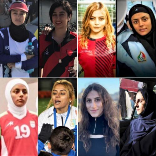 Women athletes from Iran and Afghanistan speaking about compulsory hijab