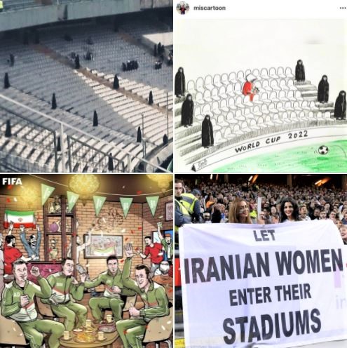 FIFA chooses money over women's rights: Photos and a cartoon