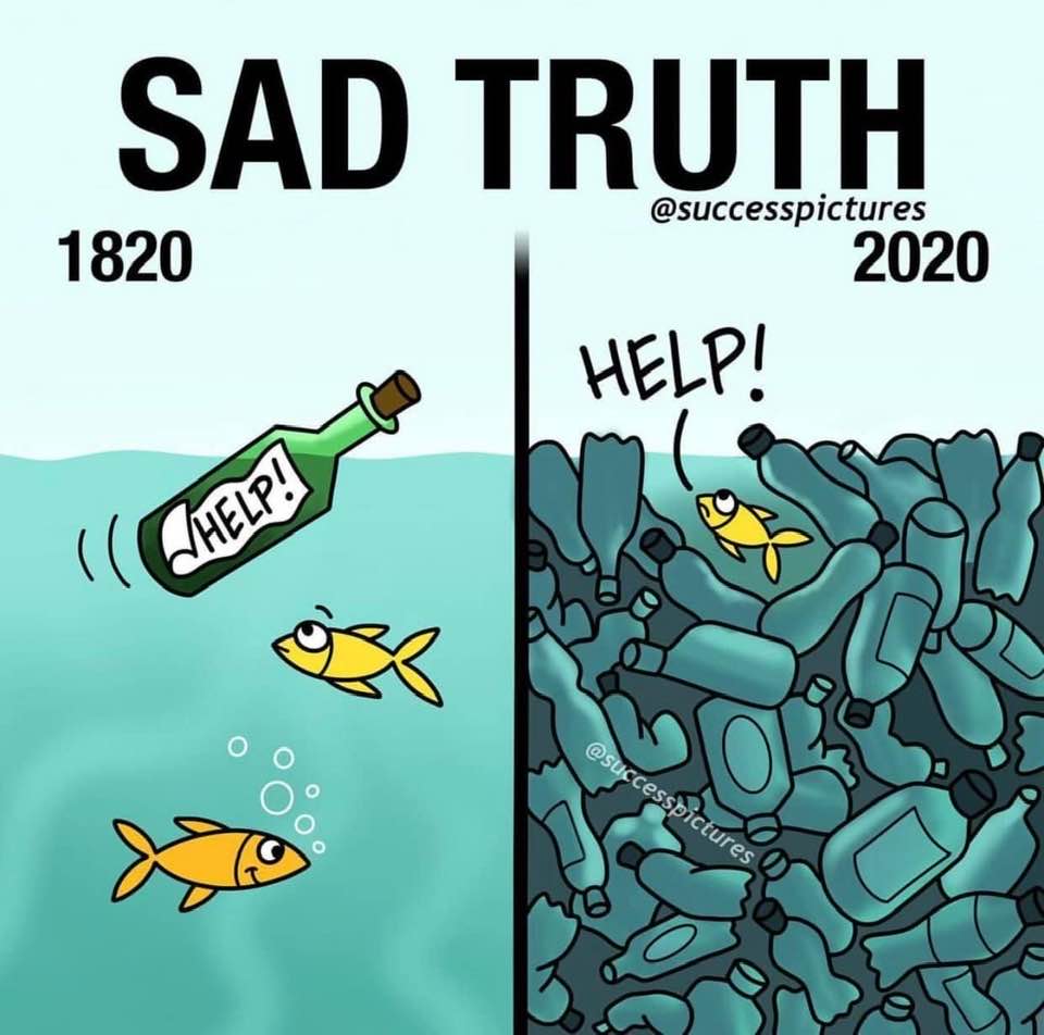 After 200 years, the message in the bottle has turned into the message from a graveyard of bottles!