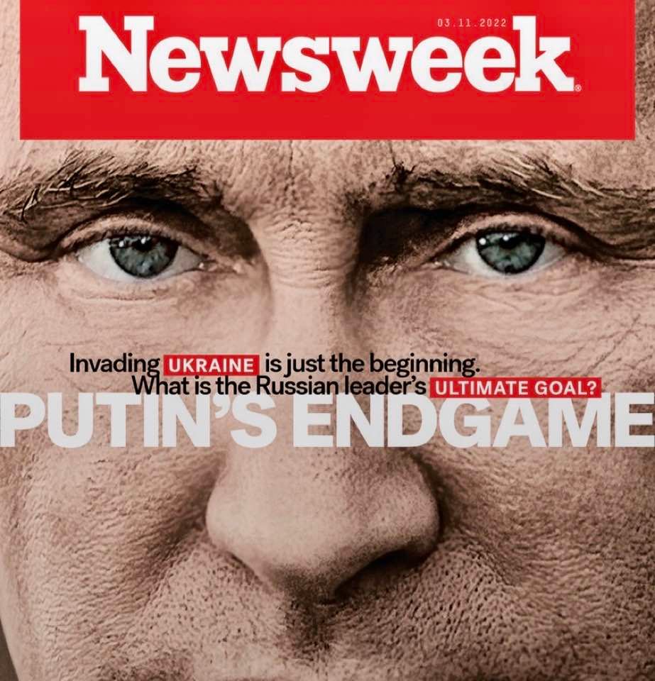 The Ukraine invasion: Newsweek magazine's cover image