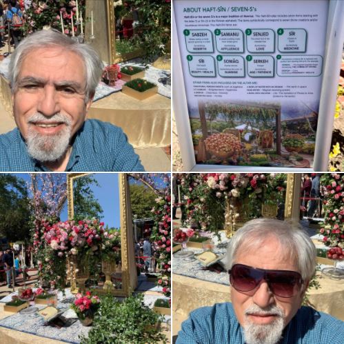 Farhang Foundation's celebration of Nowruz at UCLA: Haft seen and a couple of selfie photos