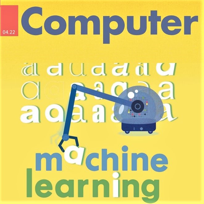 IEEE Computer magazine's April 2022 cover image: Machine learning