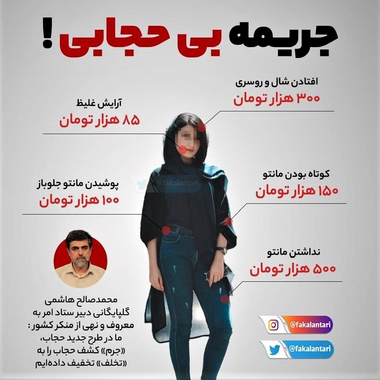 Iran has apparently decided to monetize on women ignoring hijab laws, by using a system of fines, instead of criminal prosecution.
