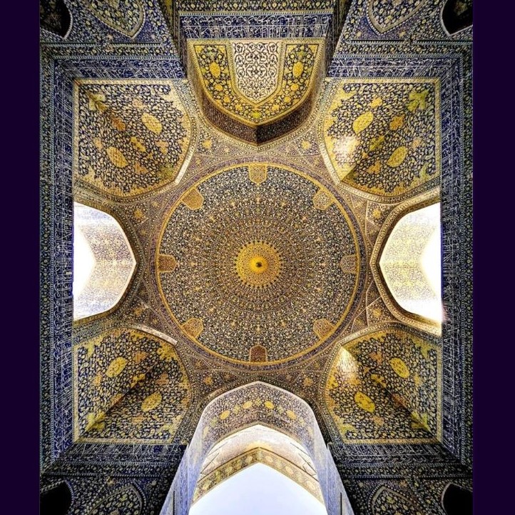 Iran's architecture: The exquisite beauty of the dome tiles at Esfahan's Shah Mosque