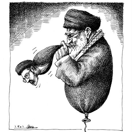 IranWire cartoon: Ali Khamenei grooms his son, Mojtaba, to replace him as Supreme Leader