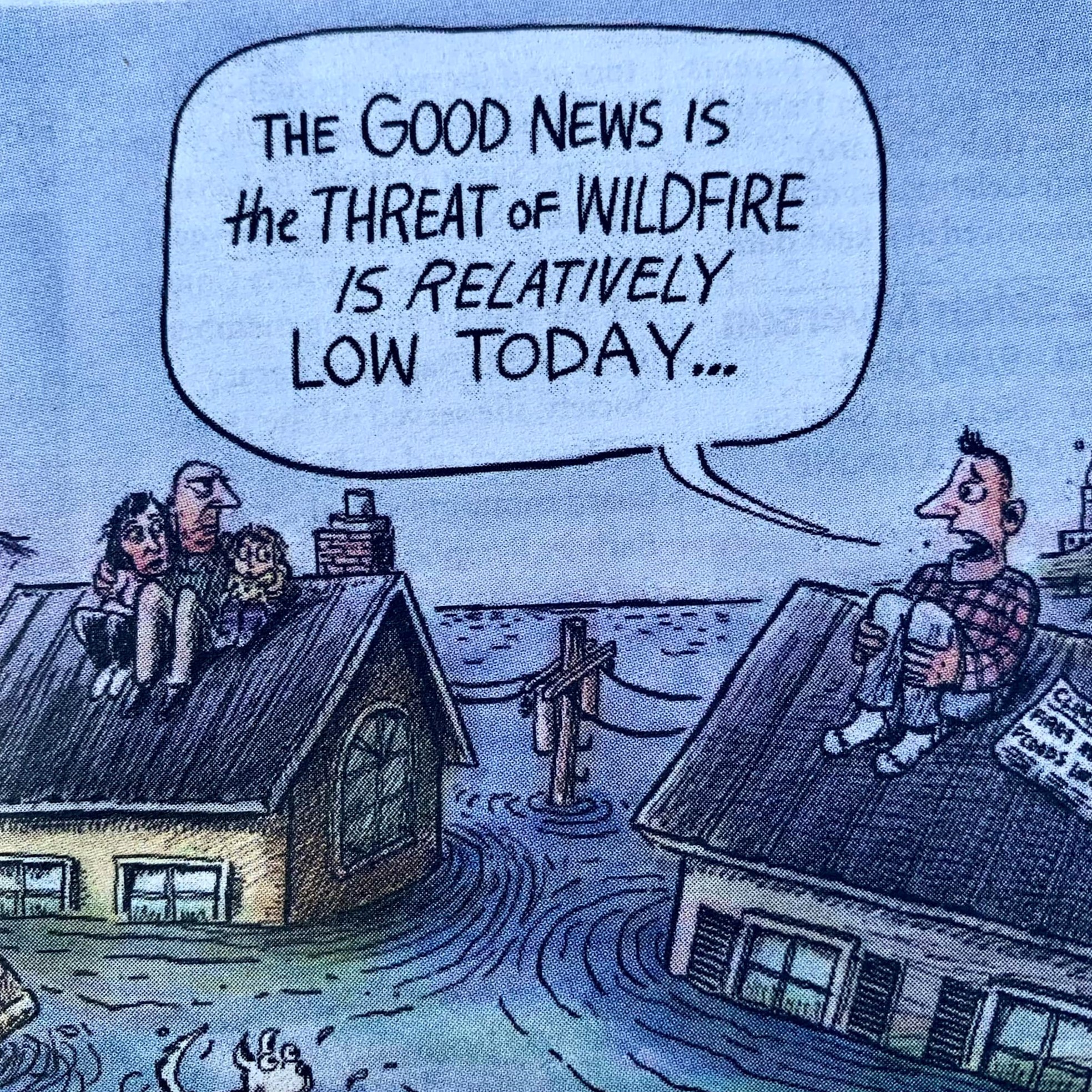 Cartoon: The good news after devastating floods and storm surges!