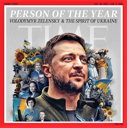 Time magazine honors Ukraine's President Volodymyr Zelensky as Person of the Year