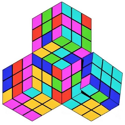 Escher-style Rubik's Cube