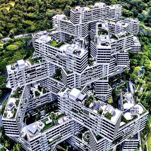 Impressive architectures: Apartment building in Singapore