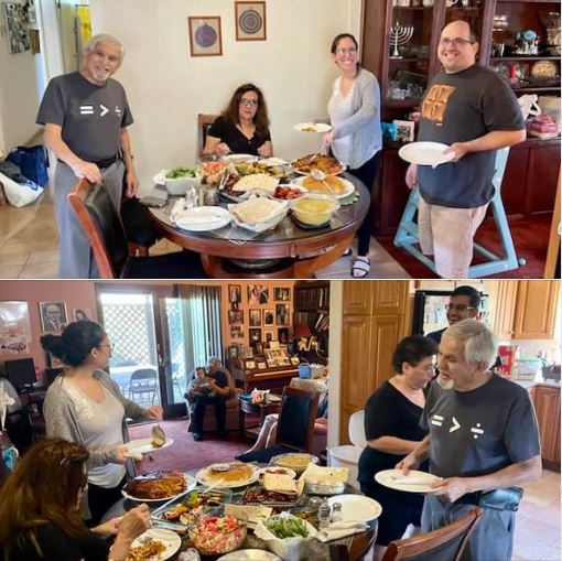 Saturday's family gathering in Ventura, California, featured a delicious barbecue meal and other yummy foods and desserts