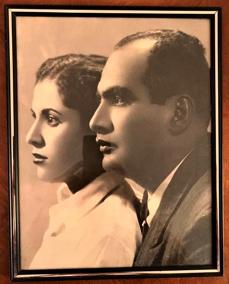 Throwback Thursday: My parents in a studio portrait from 70-75 years ago