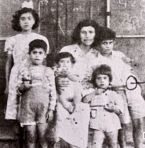 Throwback Thursday (2): My aunt Soury's family, shortly after they immigrated to Israel in the 1940s