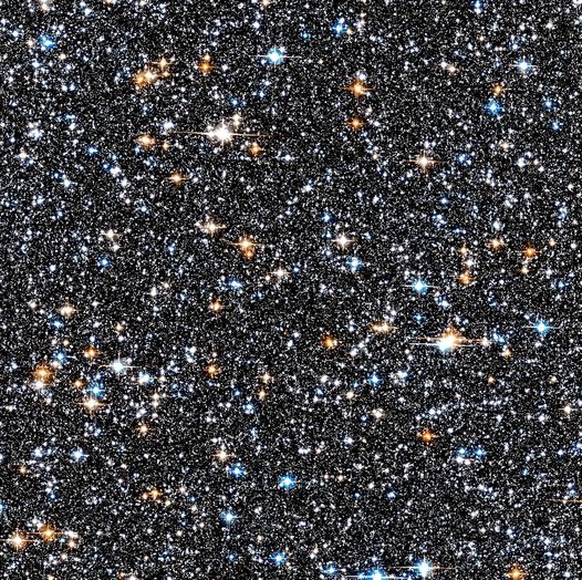 Each dot in this image of a small portion of the universe is a galaxy and each galaxy contains about 100 billion stars