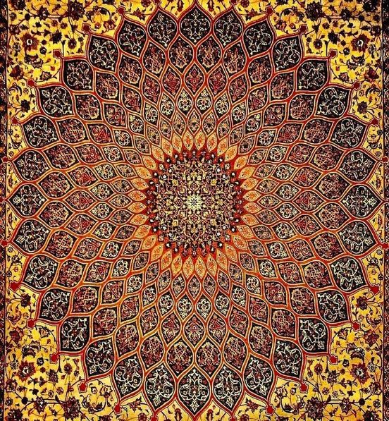 The mathematical symmetry of architectural tiles and carpet designs: Sample 1